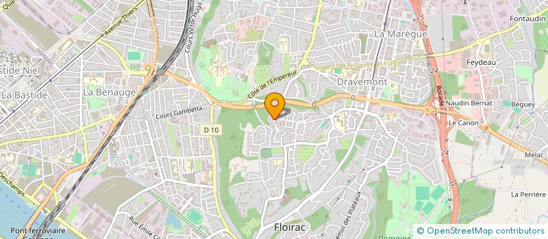 localisation de l'entreprise SAS INVEST TDM  FLOIRAC