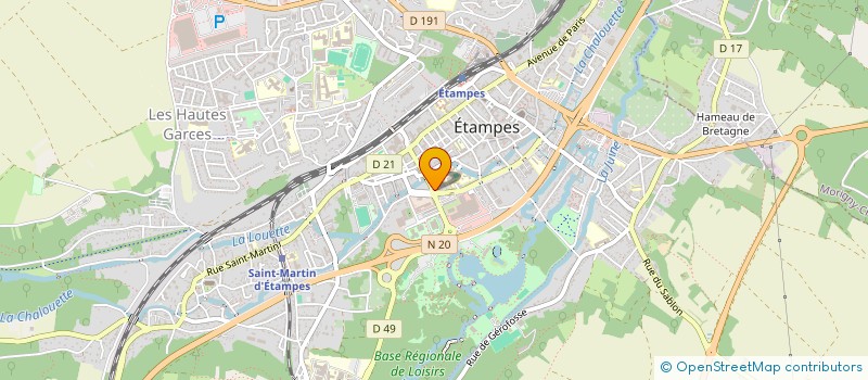 localisation de l'entreprise SAS INVESTAN à ETAMPES