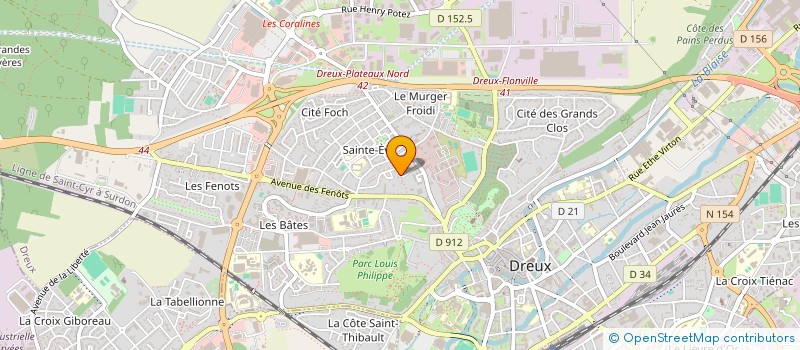localisation de l'entreprise SAS IPSOFACTO à DREUX