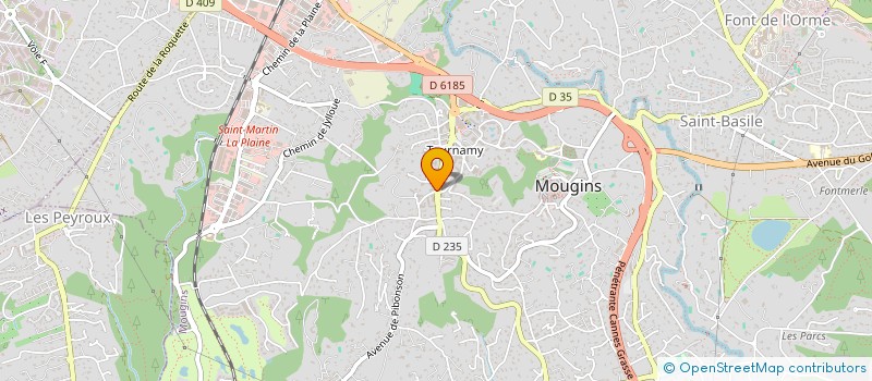 localisation de l'entreprise SAS IRIS à MOUGINS