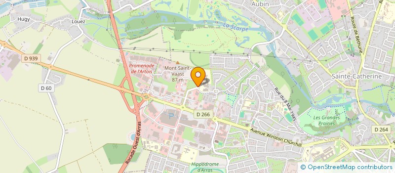 localisation de l'entreprise SAS IRM BECLERE à ARRAS