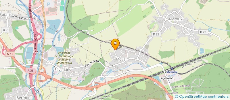 localisation de l'entreprise SAS IRTM à MEROUX-MOVAL