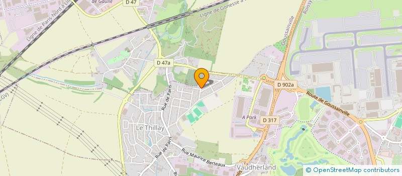 localisation de l'entreprise SAS ISE GROUPE  LE THILLAY