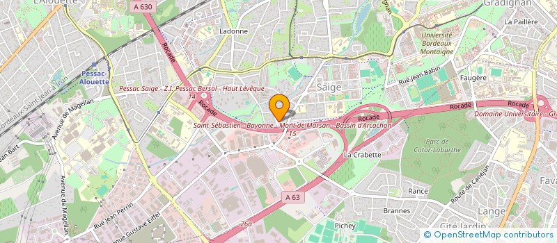 localisation de l'entreprise SAS ISENC à PESSAC