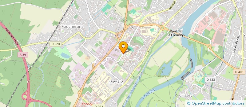localisation de l'entreprise SAS ISOLEC à DOLE