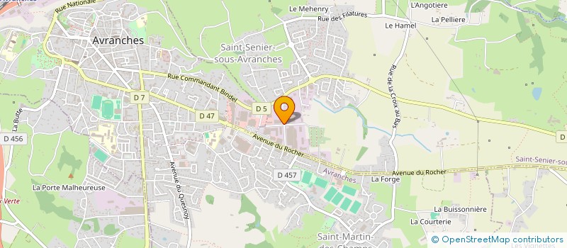 localisation de l'entreprise SAS J.C.P.  SAINT-SENIER-SOUS-AVRANCHES