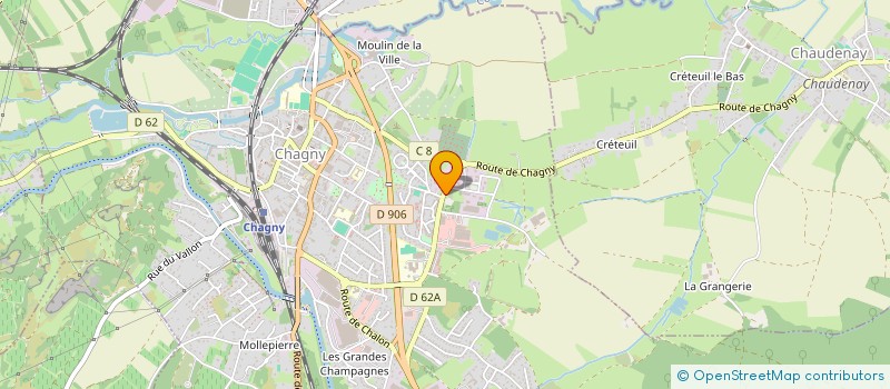 localisation de l'entreprise SAS J DEBOT à CHAGNY