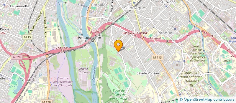 localisation de l'entreprise SAS J. KHORSI  TOULOUSE
