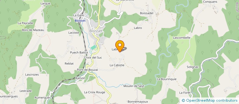 localisation de l'entreprise SAS J.N.F. à BOISSET