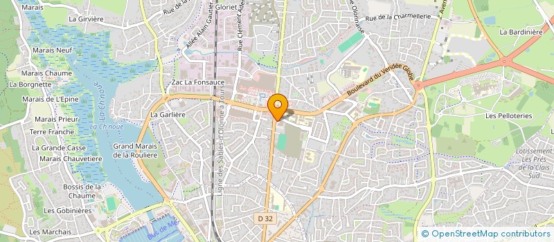 localisation de l'entreprise SAS J.P. LE ROCH à LES SABLES D'OLONNE