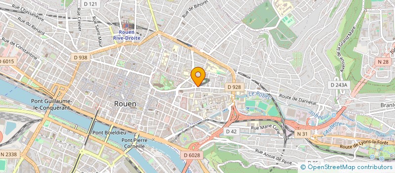 localisation de l'entreprise SAS J&T à ROUEN