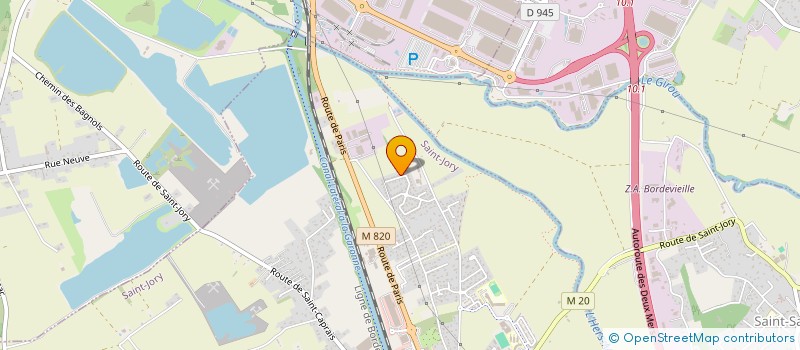 localisation de l'entreprise SAS J2M  SAINT-JORY