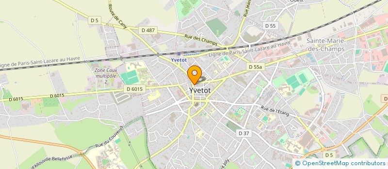 localisation de l'entreprise SAS J2PB à YVETOT