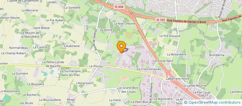 localisation de l'entreprise SAS JACQUES EDOUARD à COUERON