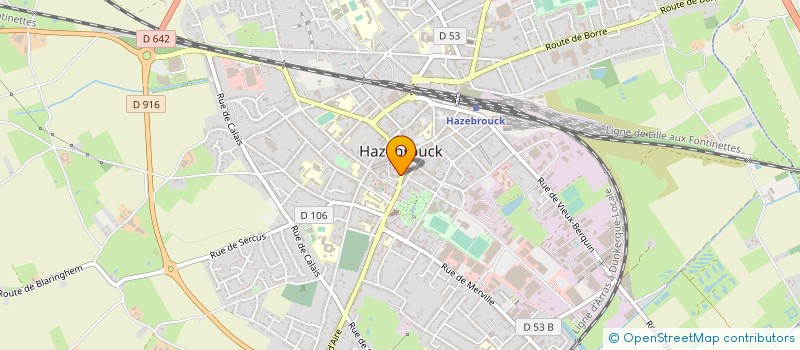 localisation de l'entreprise SAS JACQUES WARNEYS à HAZEBROUCK