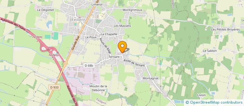localisation de l'entreprise SAS JACQUET - VESSOT à FEILLENS