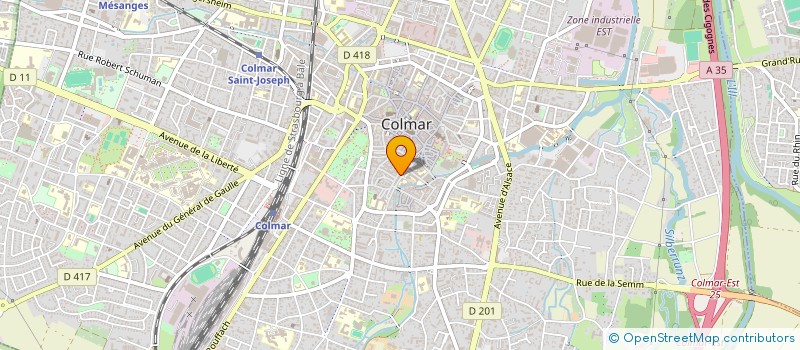 localisation de l'entreprise SAS JACS  COLMAR