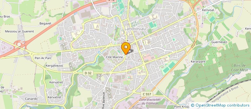 localisation de l'entreprise SAS JAM  LANDIVISIAU