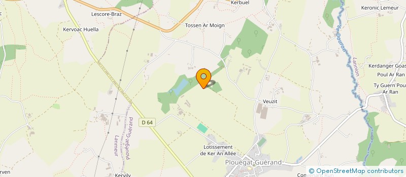 localisation de l'entreprise SAS JAOUEN ENERGIE  PLOUEGAT-GUERAND