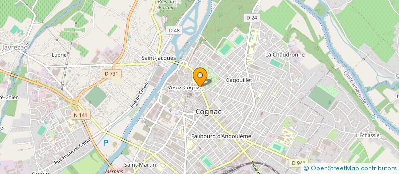localisation de l'entreprise SAS JARDI COGNAC à COGNAC