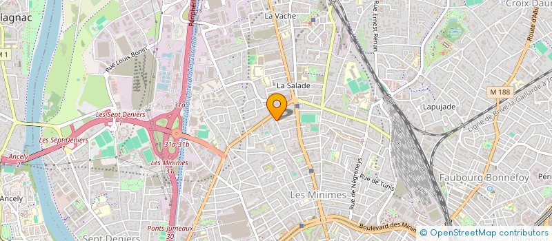 localisation de l'entreprise SAS JASINVEST  TOULOUSE