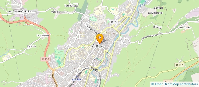 localisation de l'entreprise SAS JASP à AURILLAC