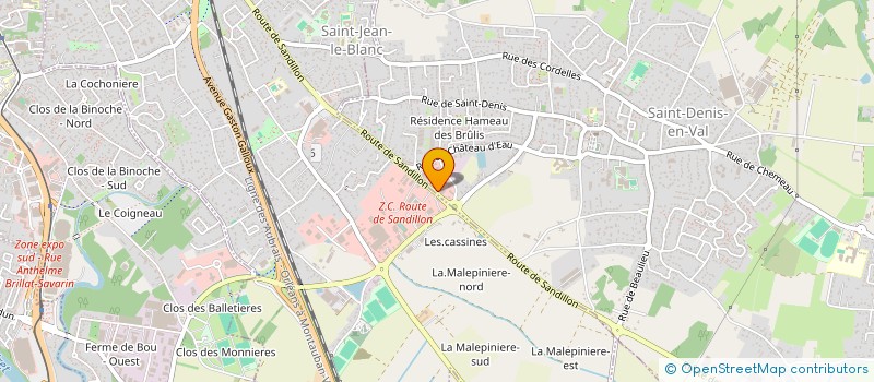 localisation de l'entreprise SAS JATMC  SAINT-DENIS-EN-VAL