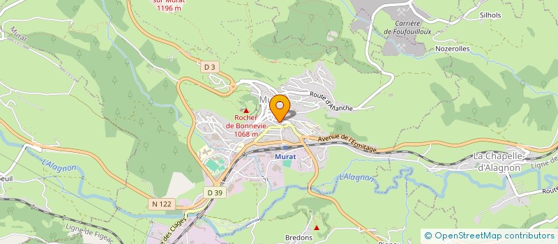 localisation de l'entreprise SAS JBLE15 à LAVEISSIERE