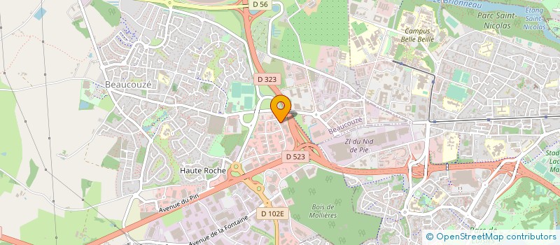 localisation de l'entreprise SAS JC BOUCHER  LES PONTS-DE-CE