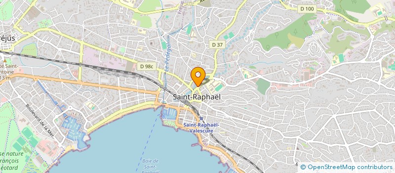 localisation de l'entreprise SAS JC LE GALL  SAINT-RAPHAEL