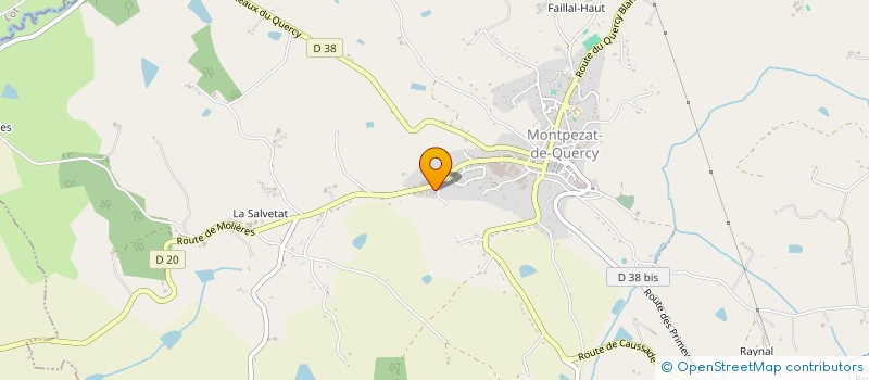 localisation de l'entreprise SAS JCE SALESSES à MONTPEZAT-DE-QUERCY