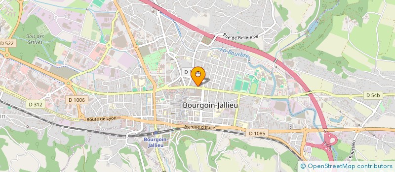 localisation de l'entreprise SAS JCM  BOURGOIN-JALLIEU