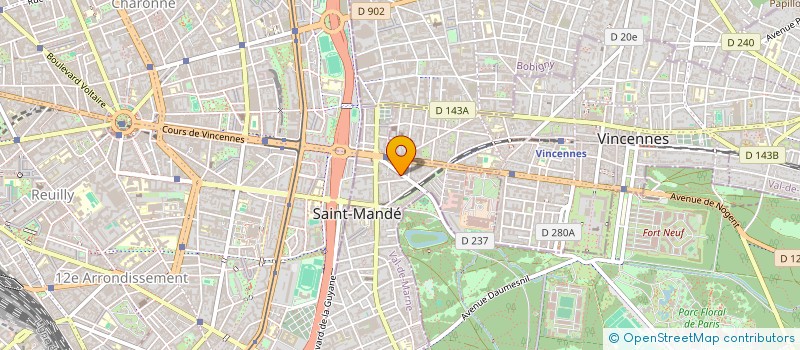 localisation de l'entreprise SAS JCSLBIO  SAINT-MANDE