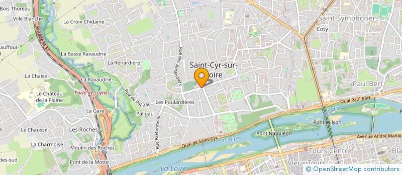 localisation de l'entreprise SAS JEAN-CHRISTOPHE BERTRAND ET MIREILLE GRANDON NOTAIRES ASSOCIES  SAINT-CYR-SUR-LOIRE