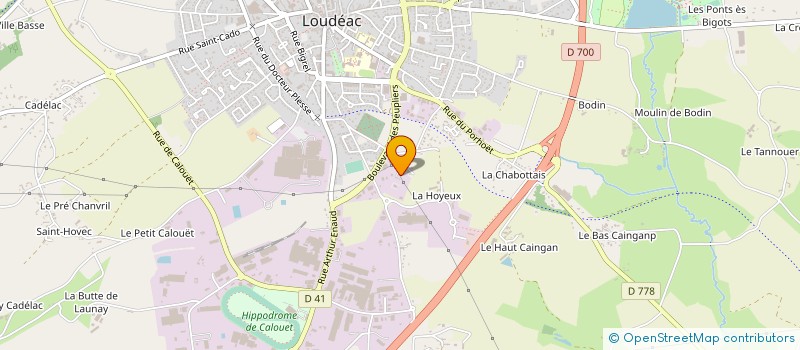 localisation de l'entreprise SAS JEAN LE FLOCH à LOUDEAC