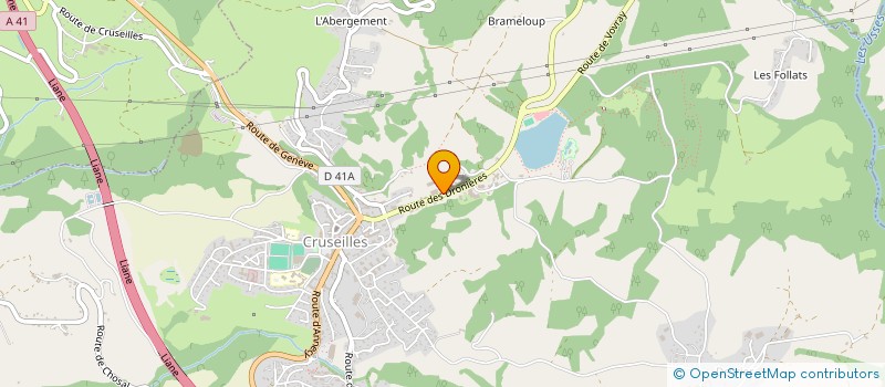 localisation de l'entreprise SAS JEAN REVILLARD à CRUSEILLES