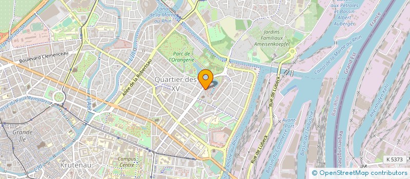 localisation de l'entreprise SAS JEAN SEBASTIEN BACH à STRASBOURG