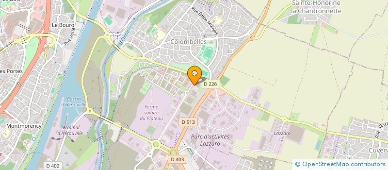 localisation de l'entreprise SAS JEANNETTE 1850  COLOMBELLES