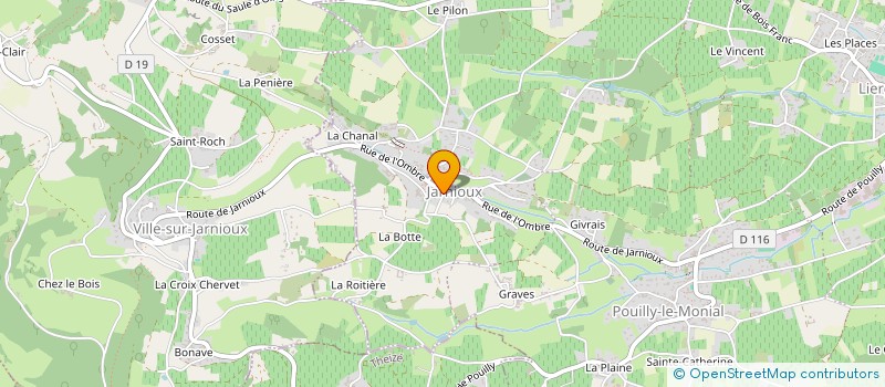 localisation de l'entreprise SAS JEM à PORTE-DES-PIERRES-DOREES