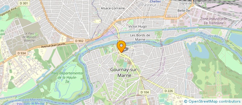 localisation de l'entreprise SAS  JENNIFER  GOURNAY-SUR-MARNE