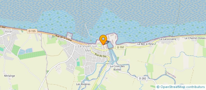 localisation de l'entreprise SAS JFAD  LE VIVIER-SUR-MER