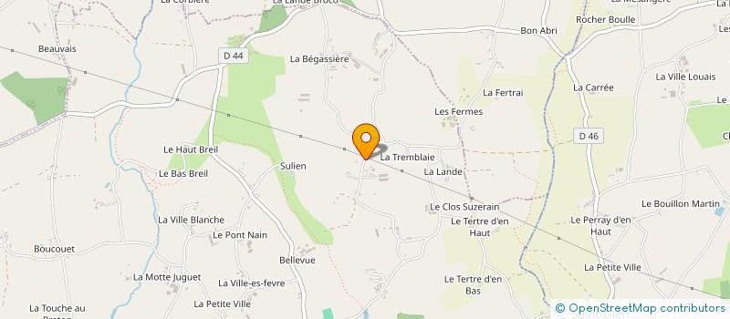 localisation de l'entreprise SAS JFB  TREBRY