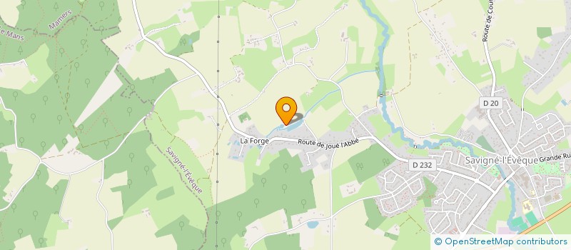 localisation de l'entreprise SAS JGS  SAVIGNE-L'EVEQUE