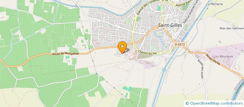 localisation de l'entreprise SAS JIGA  ST GILLES