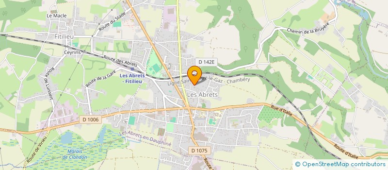 localisation de l'entreprise SAS JJGL  LES ABRETS EN DAUPHINE