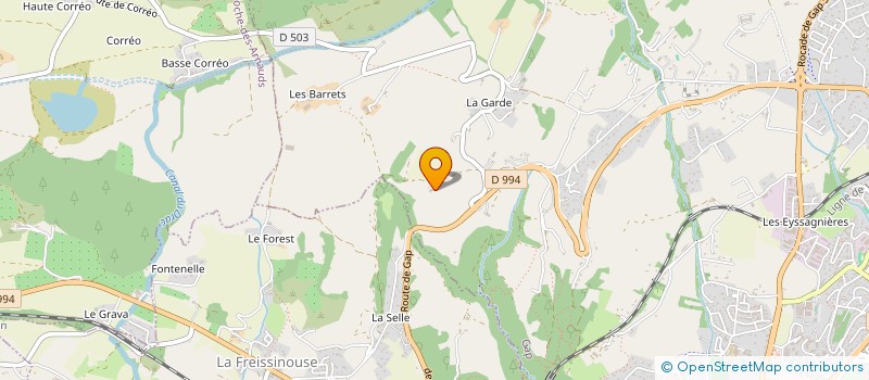 localisation de l'entreprise SAS JM BLACHE  GAP