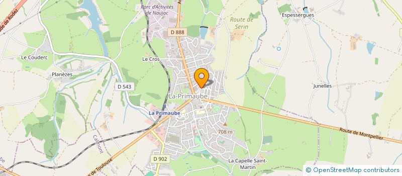 localisation de l'entreprise SAS JMCC  LUC-LA-PRIMAUBE