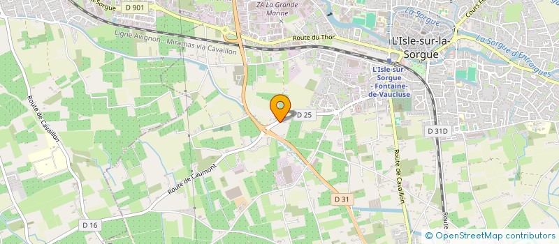 localisation de l'entreprise SAS JMD à L'ISLE-SUR-LA-SORGUE