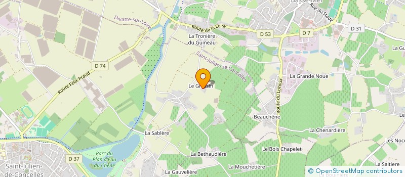 localisation de l'entreprise SAS JMEL ENERGIE à SAINT-JULIEN-DE-CONCELLES