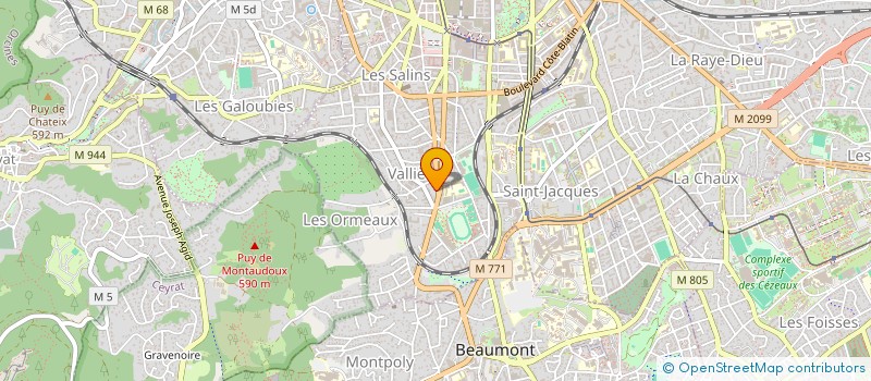 localisation de l'entreprise SAS JML  CLERMONT-FERRAND